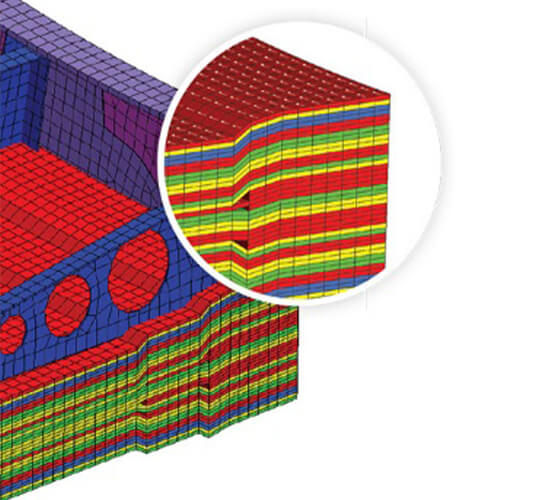 Model as manufactured FEA representation of laminate structures accelerate the virtual composite certification process.
