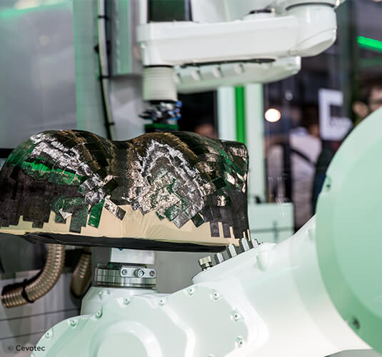 Tape laying, Stacking, fiber patch placement, Draping, etc. … Simulate and predict the process-dependent material behavior for your continuous fiber manufacturing processes.