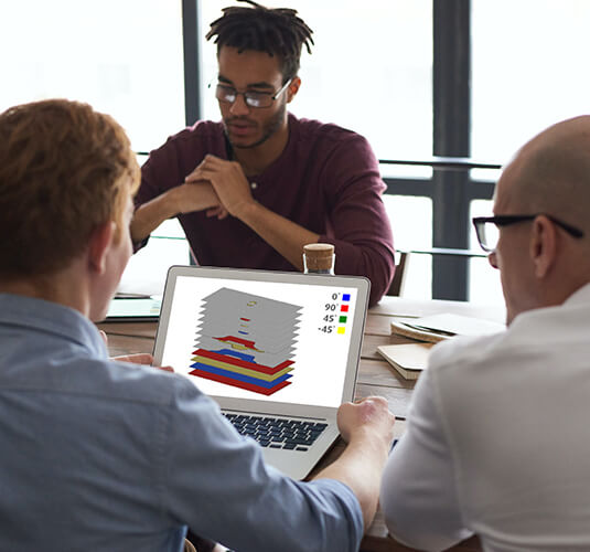 Leverage the full design potential of composite structures. Tailor the laminate material properties, ply by ply throughout the structure with Altair OptiStruct laminate optimization.