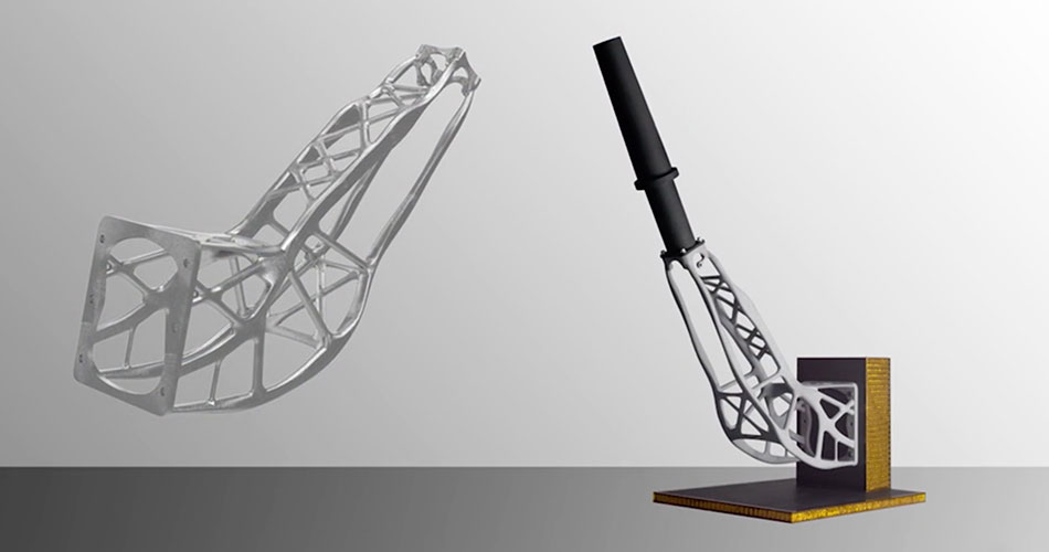 Additiv gefertigtes Raumfahrzeugteil, Satellitenantennenhalterung, additive Laserfertigung