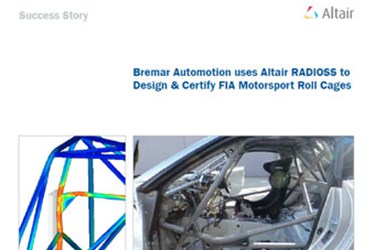 Bremar Automotion uses Altair Radioss to Design & Certify FIA Motorsport Roll Cages