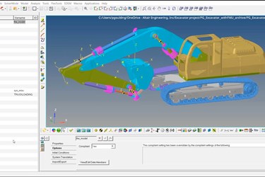 Altair EDEM and MotionSolve Multibody Dynamics