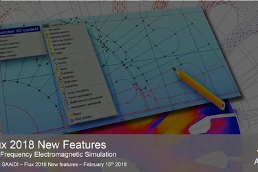 Flux Webinar:  Cutting Edge Electromagnetic LF Simulation Solutions - Discover Flux 2018 & Couplings to the HyperWorks Platform