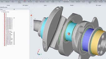  Motorcycle Crankshaft Modeling with SimLab at BMW Motorrad