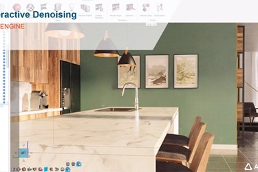 GPU-Accelerated Architectural Visualization with Denoising