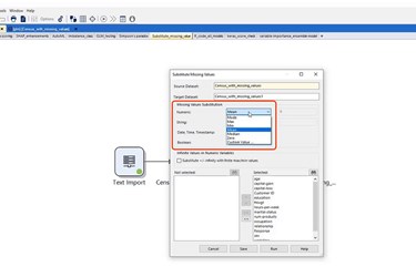 Substitute Missing Values in Altair Knowledge Studio