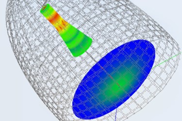 Complex Radome Electromagnetics Simulation in Minutes