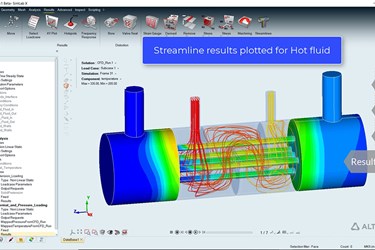 Altair SimLab - TFSI Analysis of a Heat Exchanger