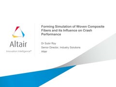 Forming Simulation of Woven Composite Fibers and Its Influence on Crash Performance