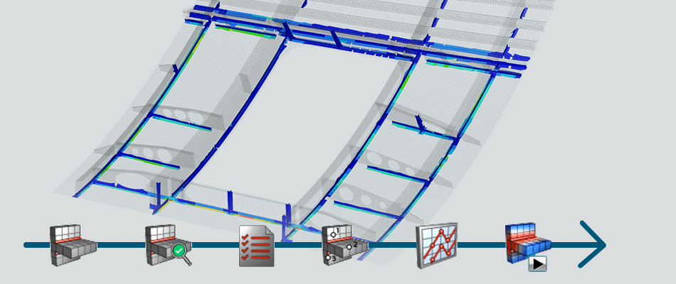 Automated robust fatigue strength assessments for welded structures: Identify and classify weld lines across an entire structure, check fatigue issues throughout the entire assembly and across multiple joint types for a comprehensive weld line verification process.