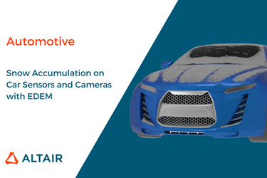 Predicting Snow Accumulation on Car Sensors and Cameras with EDEM
