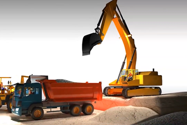 Applying Machine Learning Augmented Simulation to Heavy Equipment