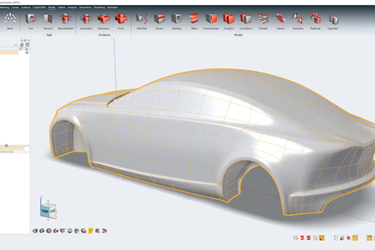 Use PolyNURBS for Rapid Styling of a Vehicle