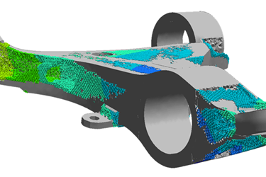 Efficient Simulation of 3D Printed Lattice Structures